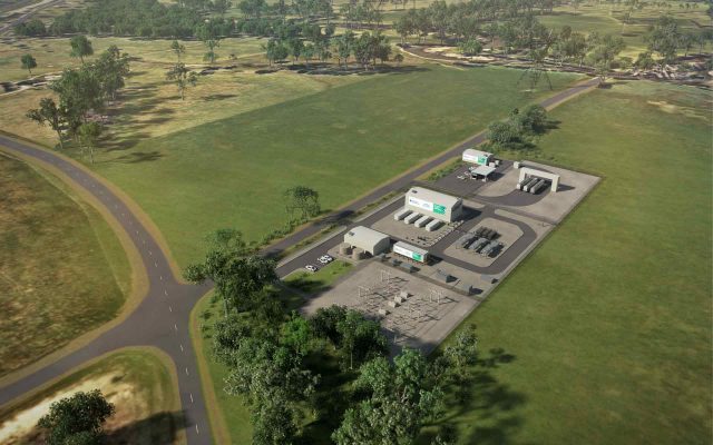 An artists impression of Australian Gas Networks' Murray Valley plant